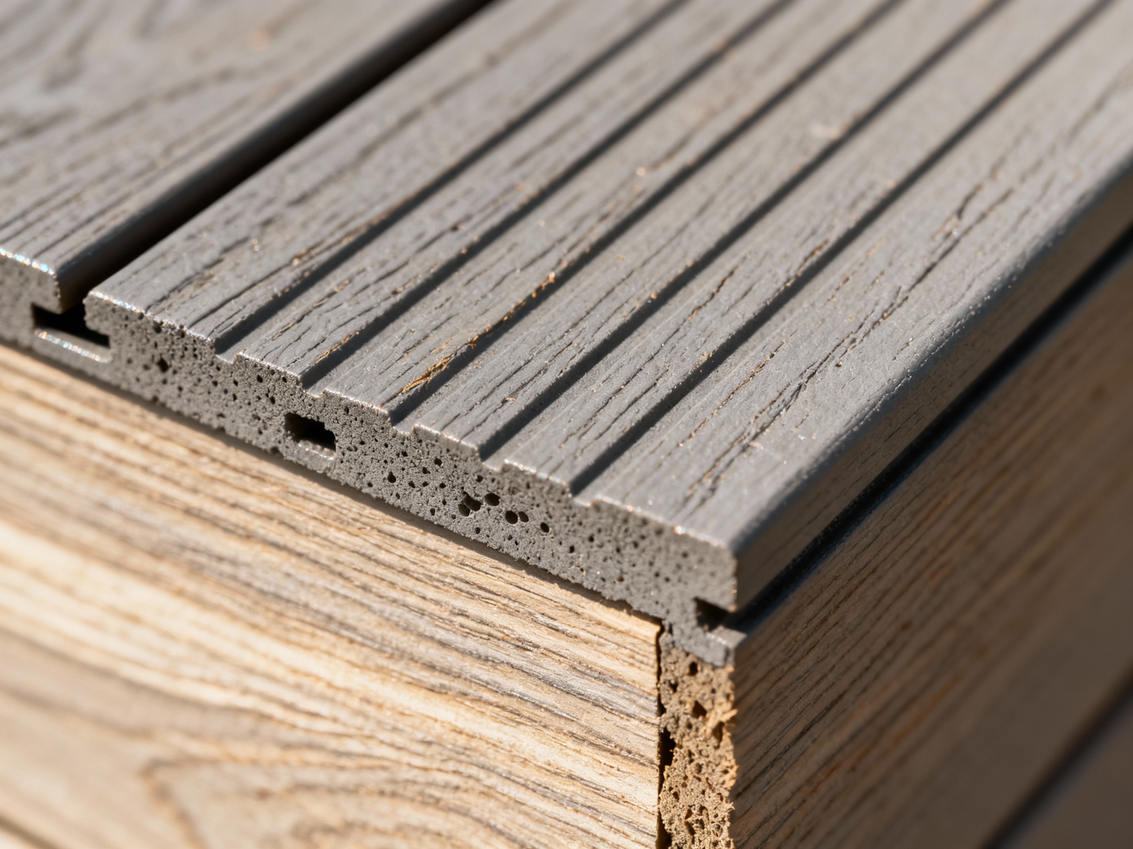 Texture bardage composite