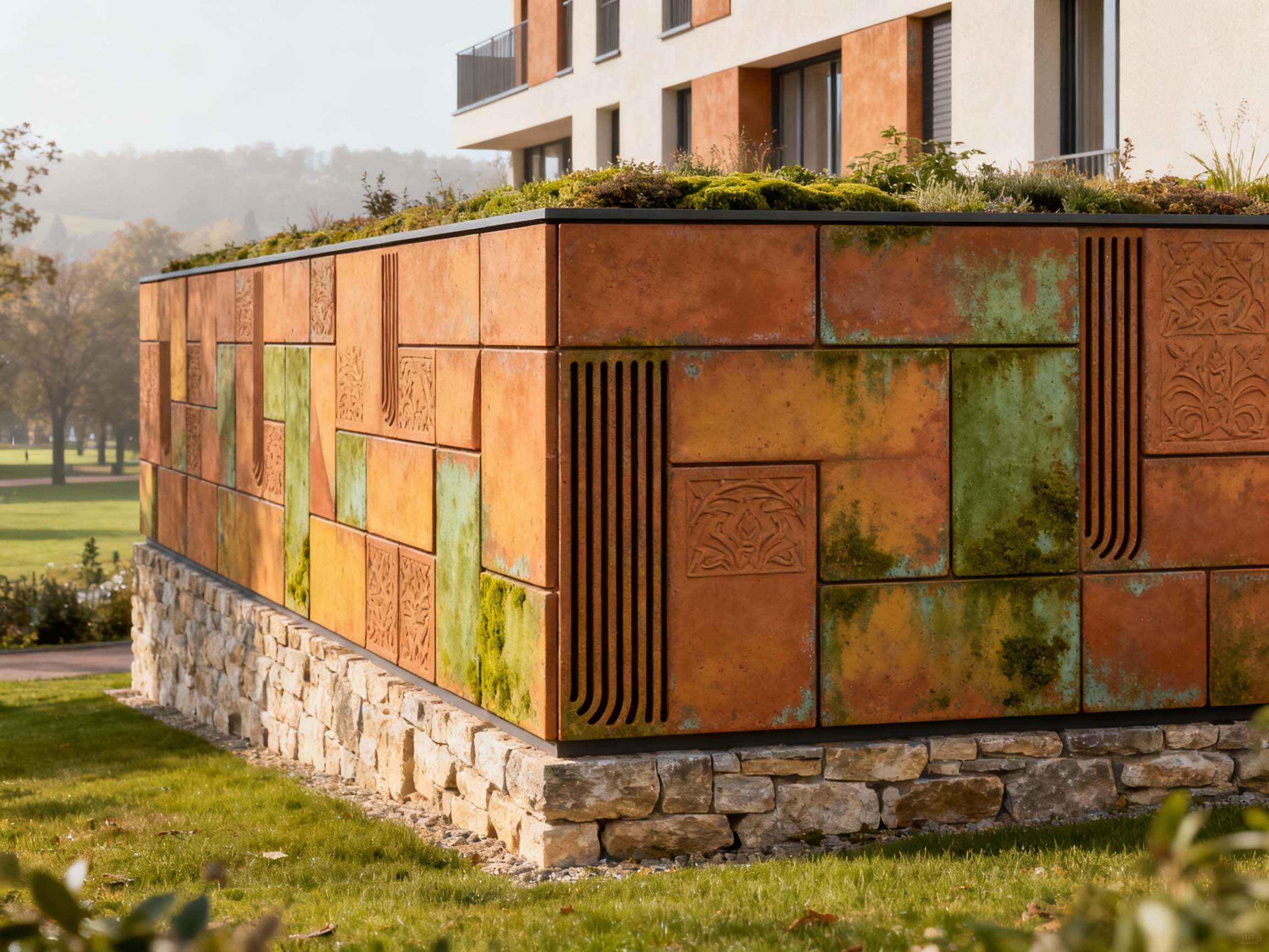 Intégration urbaine terre cuite